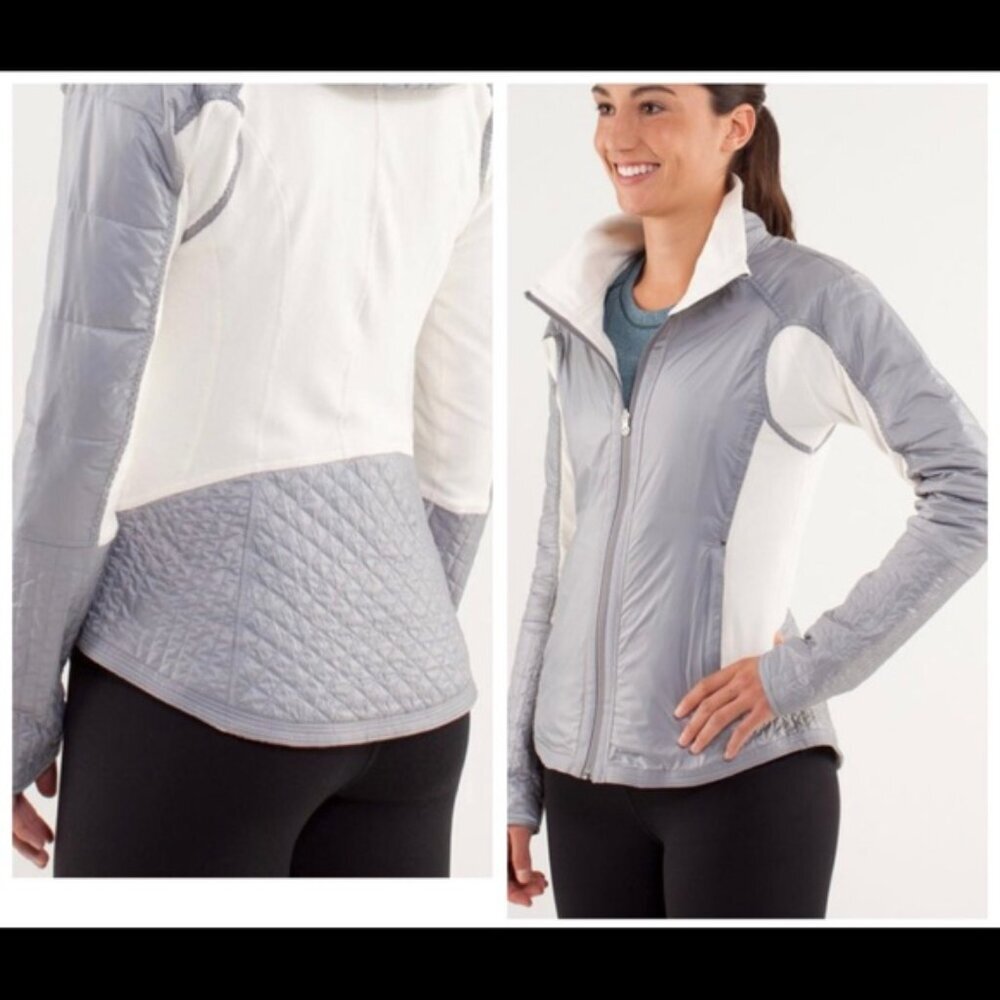 Lululemon Run Bundle Up Jacket Fleece Down Fitted Pockets Nylon Coat Pockets 6